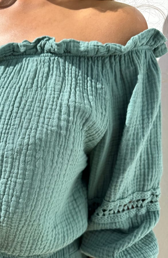 Off Shoulder Top Suzy Mint – shoparchief — foto 4