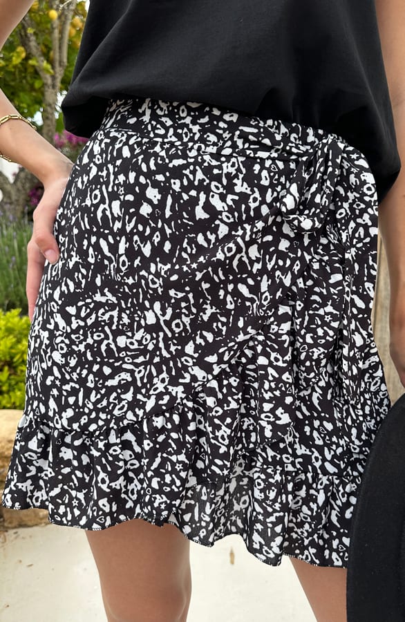 Overslag Rok Wrap Detail Ashley Zwart – shoparchief