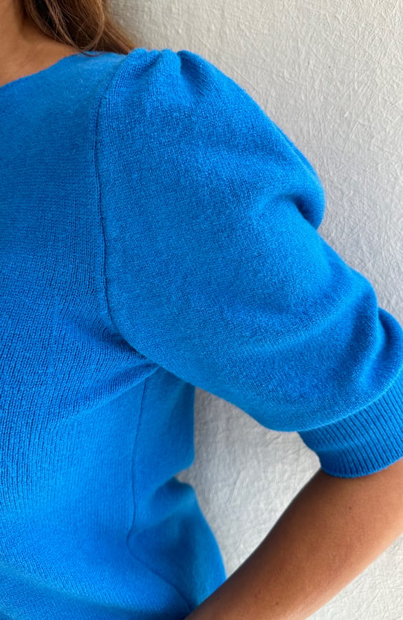 Pofmouwen Top Ariana Kobalt – shoparchief — foto 5