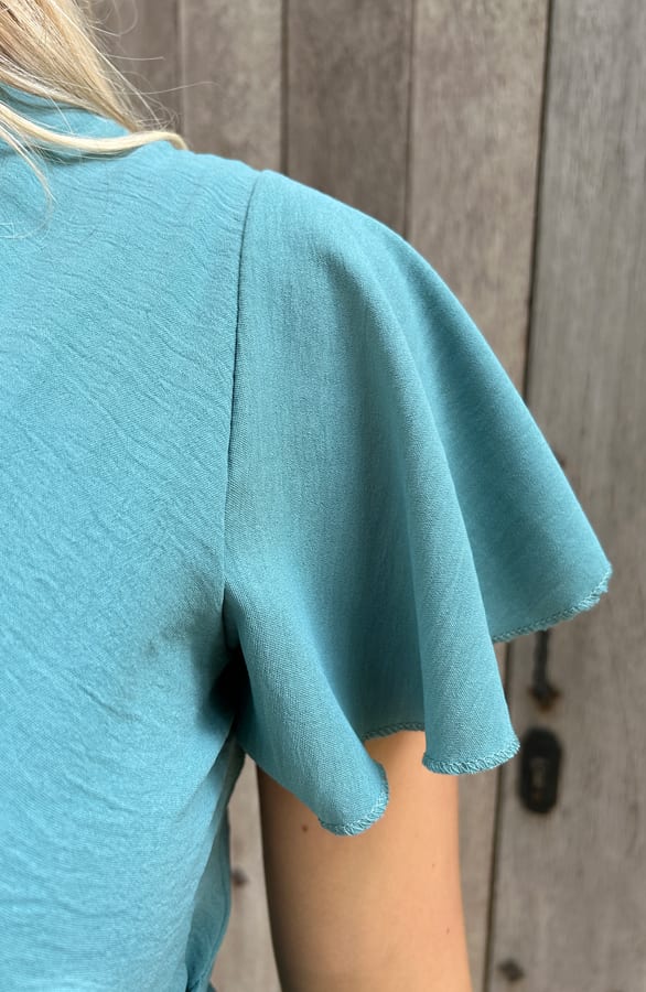 Ruffle Jurk Rose Mint – shoparchief — foto 9