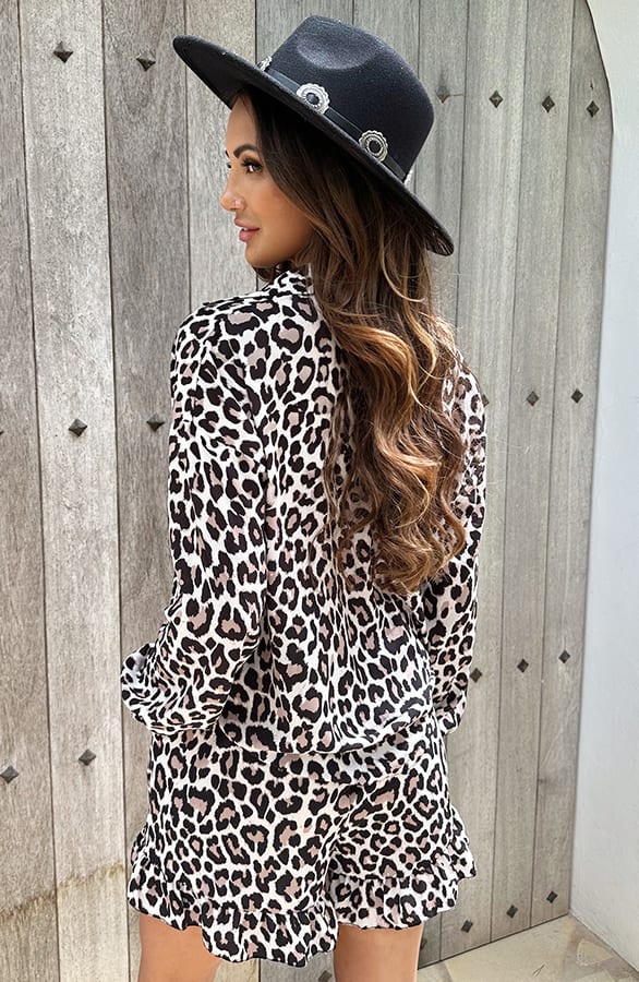Ruffle Leopard Short Kelly – shoparchief — foto 3
