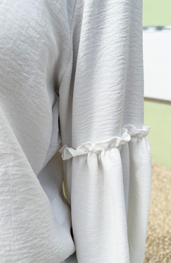 Ruffle Mouwen Blouse Dee Ecru – shoparchief — foto 4