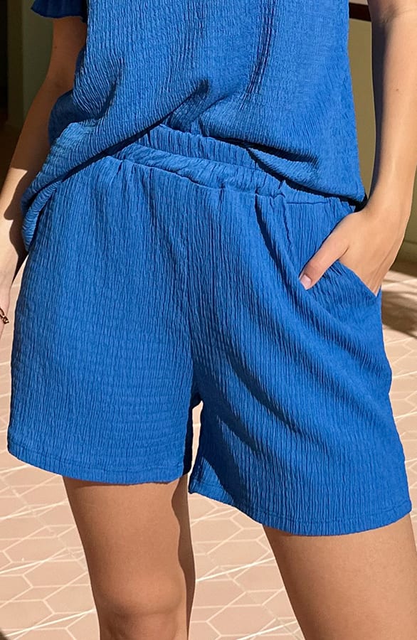 Smocked Short Clara Kobalt – shoparchief