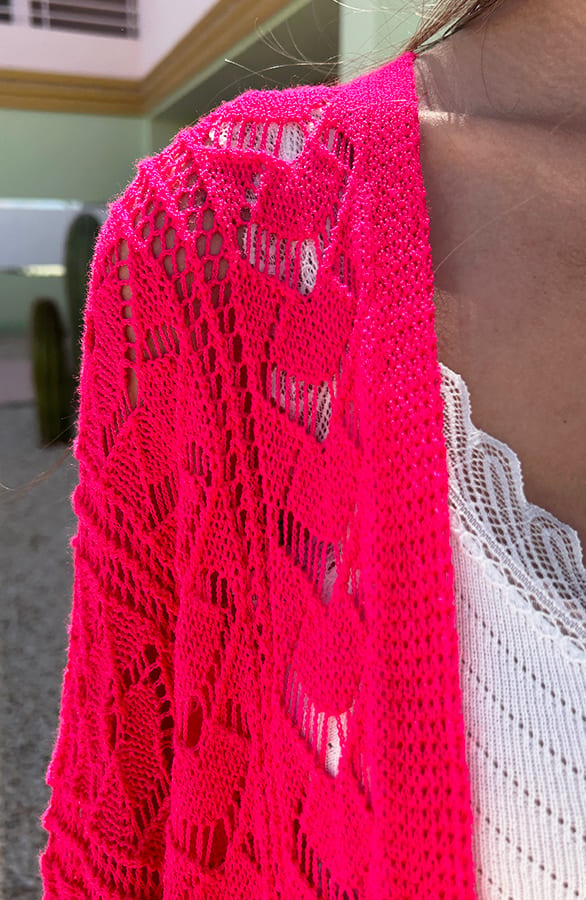 Soft Ibiza Cardigan Beau Neon Fuchsia – shoparchief — foto 5