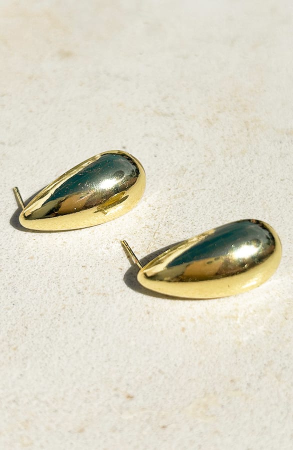 Statement Oorbellen Kelsey Goud – shoparchief