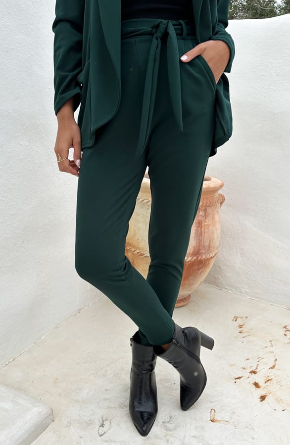 Strik Broek Claire Smaragdgroen – shoparchief — foto 2