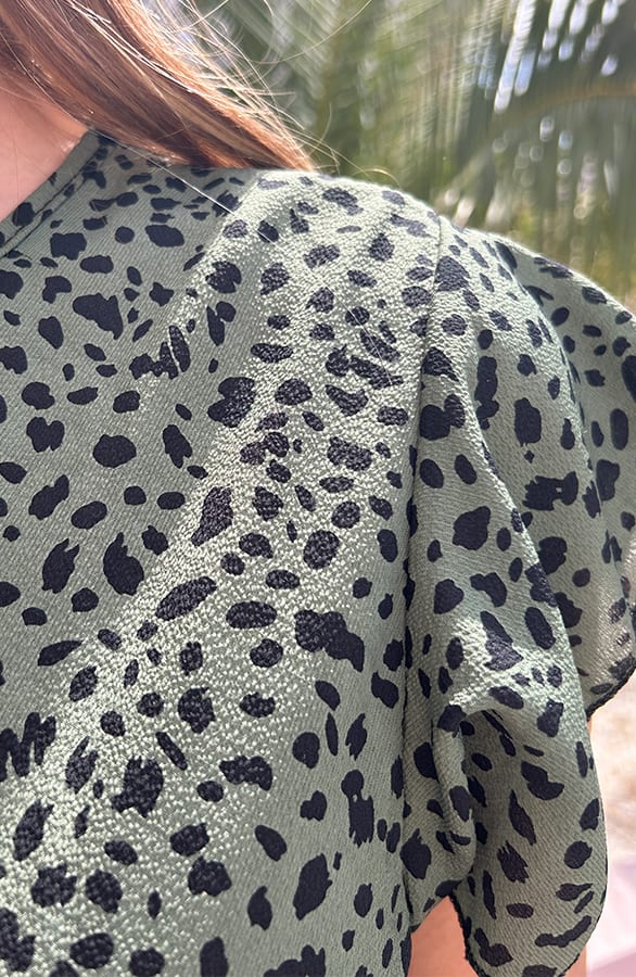 Strik Jurk Cheetahprint Jade Army – shoparchief — foto 4