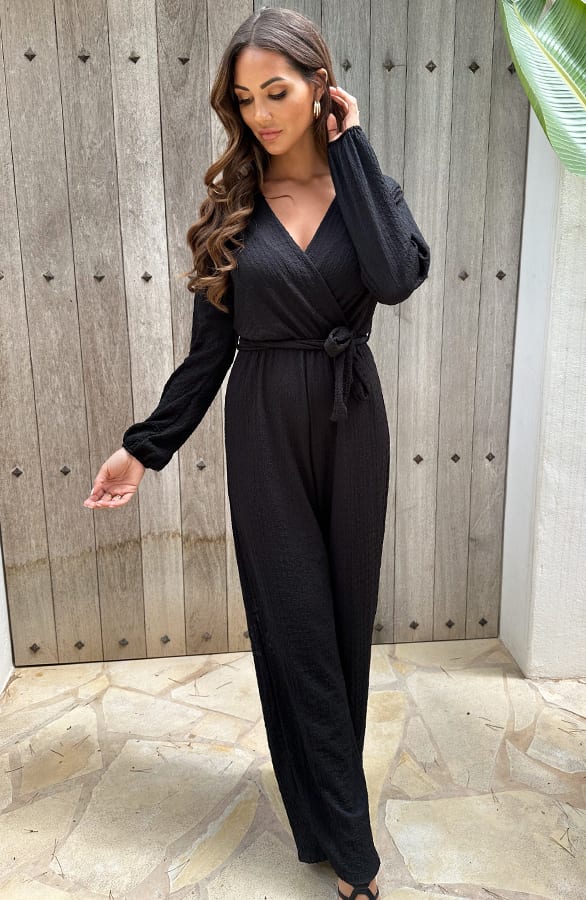 Texture Jumpsuit Miley Zwart – jumpsuits & playsuits — foto 2