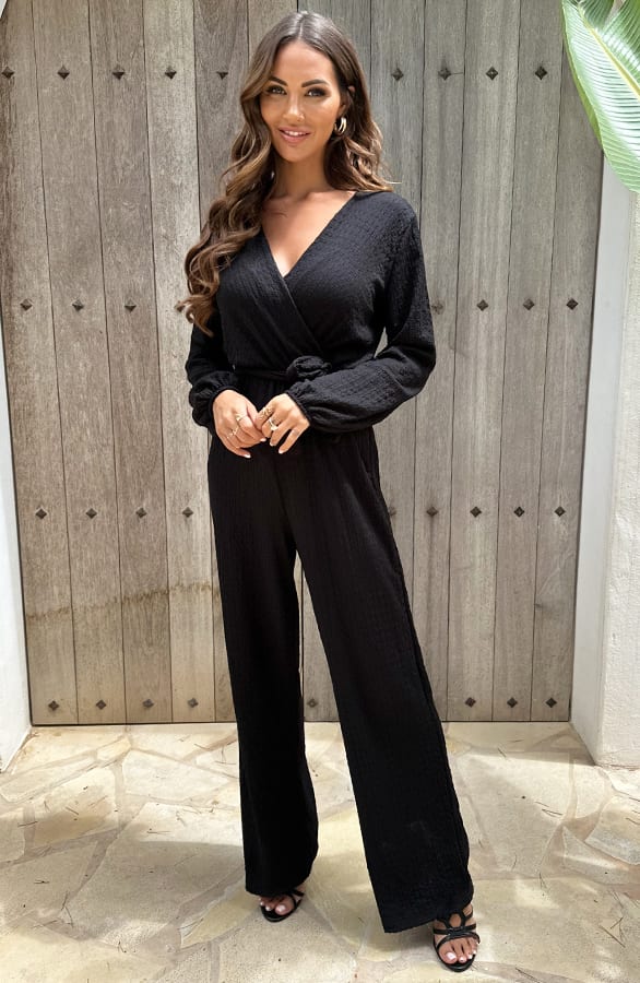 Texture Jumpsuit Miley Zwart – jumpsuits & playsuits — foto 5