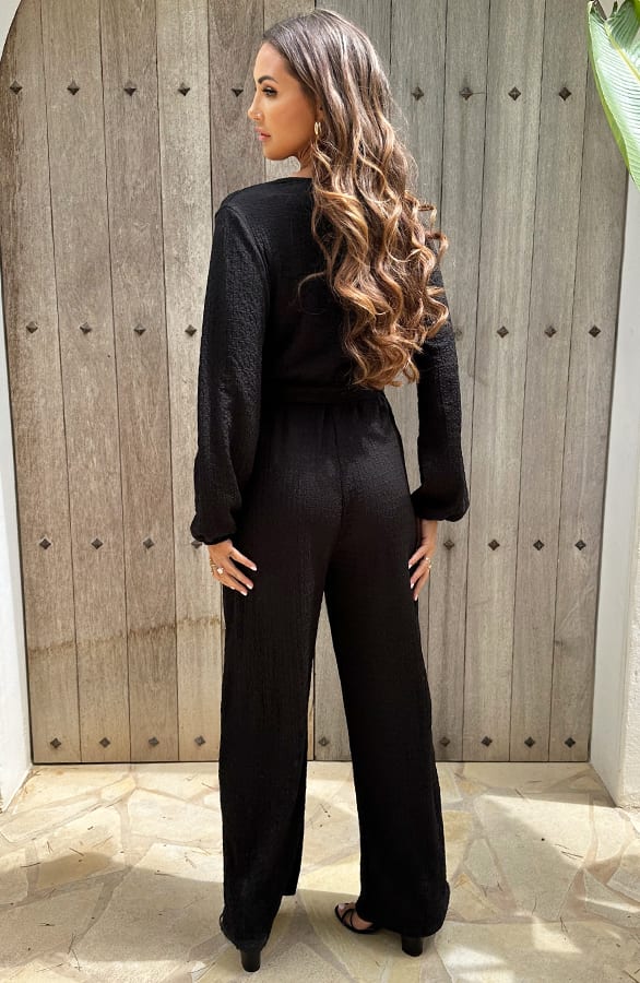 Texture Jumpsuit Miley Zwart – jumpsuits & playsuits — foto 3