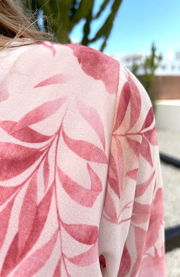 Wijde Mouw Jurk Ella Dust Roze – shoparchief — foto 5
