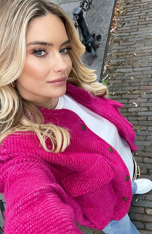 Luxury Bomber Jacket Isadora Fuchsia – shoparchief — foto 6