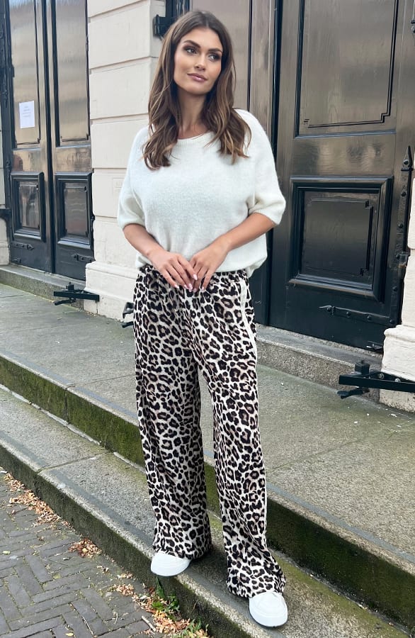 Bies Broek Straight Leg Lucy Leopard – shoparchief — foto 5