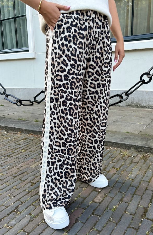 Bies Broek Straight Leg Lucy Leopard – shoparchief