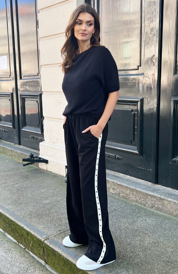 Bies Broek Straight Leg Lucy Zwart – shoparchief — foto 2