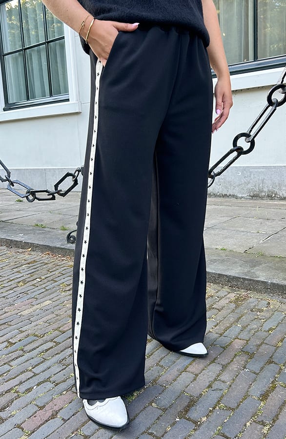 Bies Broek Straight Leg Lucy Zwart – shoparchief