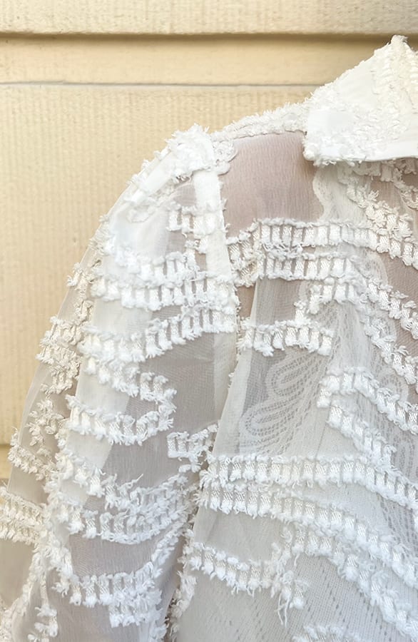 Blouse Met Details Djedi Ecru 2.0 – kleding — foto 7