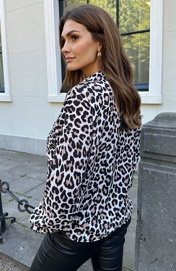 Button Blouse Leopard Kelly – shoparchief — foto 2