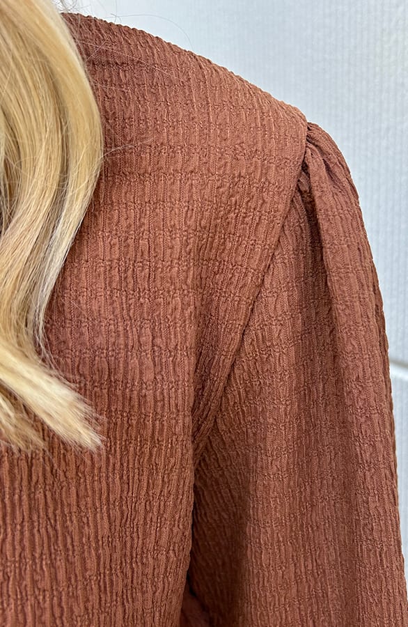 Col Blouse Philley Cognac – shoparchief — foto 4