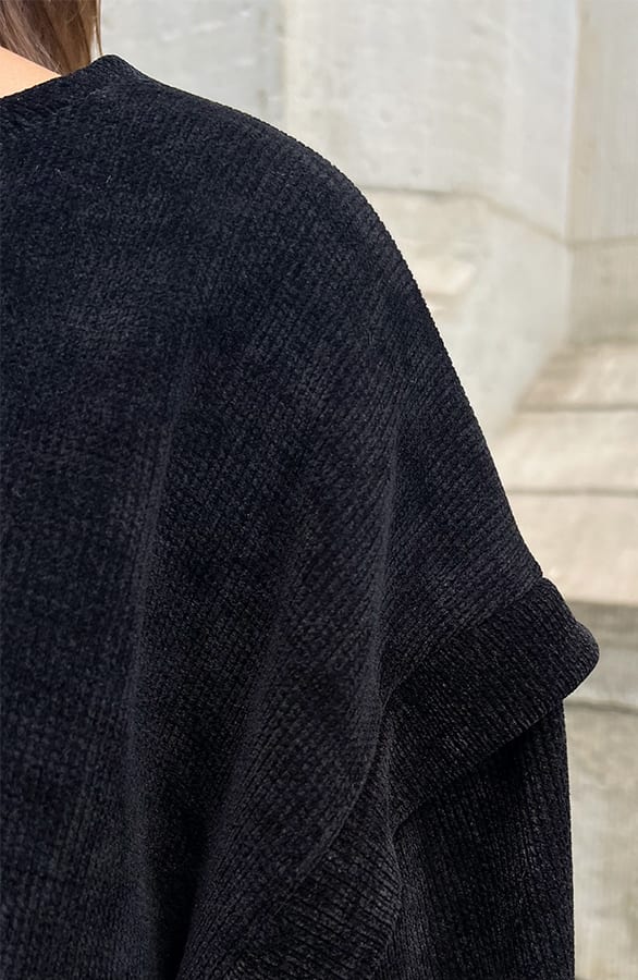 Corduroy Sweater Florien Zwart – shoparchief — foto 12