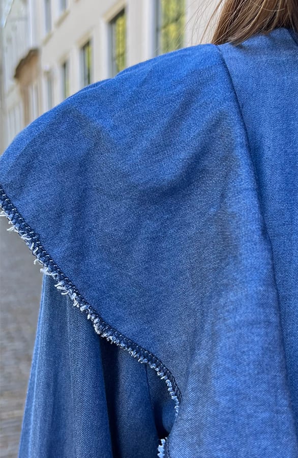Denim Col Blouse Bodil Blauw – kleding — foto 5