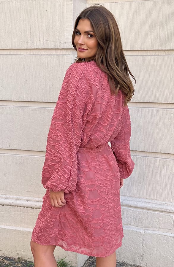 Detailed Dress Jailyn Dust Roze – shoparchief — foto 2
