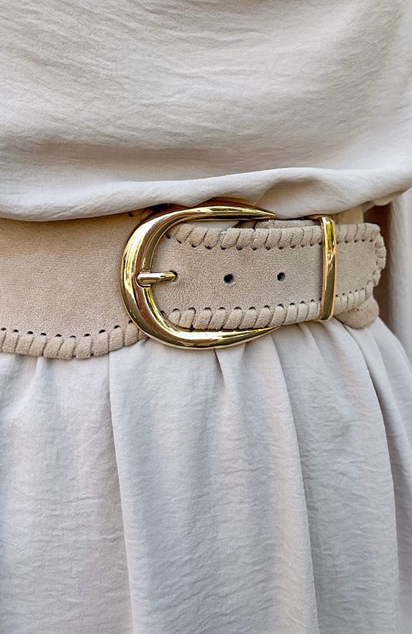 Dress Waterval Hals Xara Beige – shoparchief — foto 6