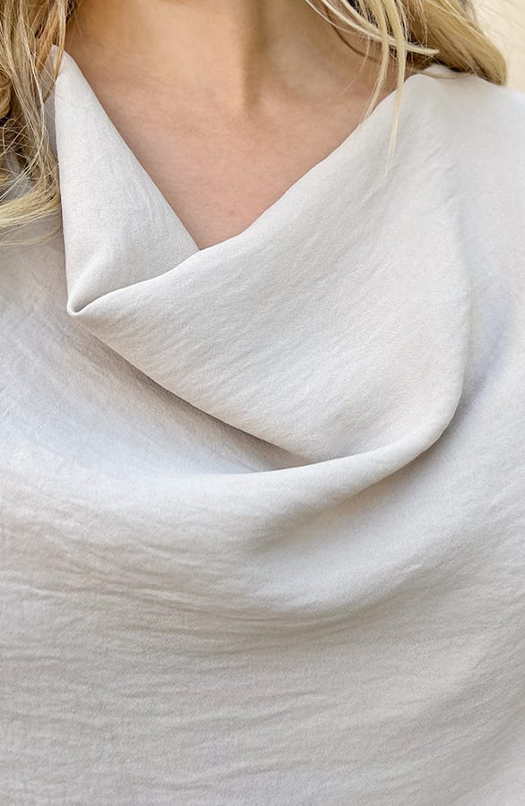 Dress Waterval Hals Xara Beige – shoparchief — foto 7
