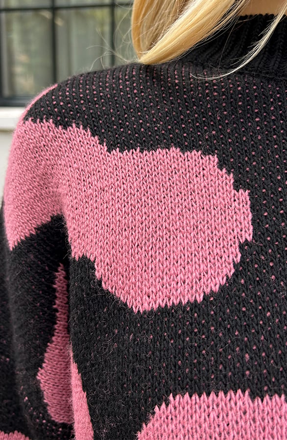 Gebreide Leopard Trui Sadé Dust Roze – shoparchief — foto 5