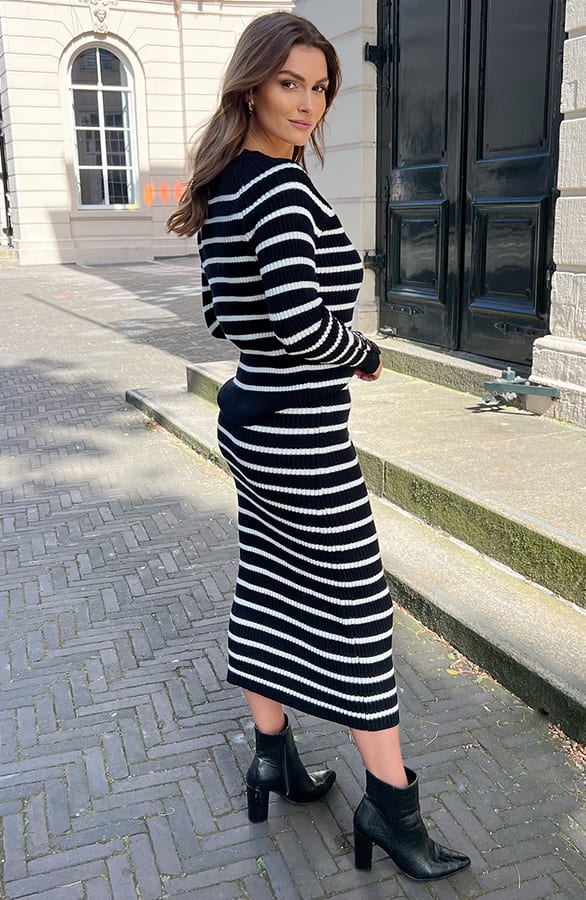 Gestreepte Sweater Jamie-May Zwart – shoparchief — foto 3