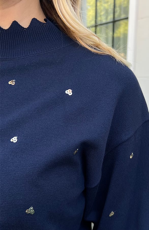 Hartjes Trui Pailletten Jess Marine – shoparchief — foto 5