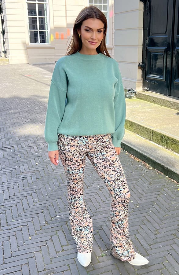 Janine Flared Broek Bloemen Creme – shoparchief — foto 6