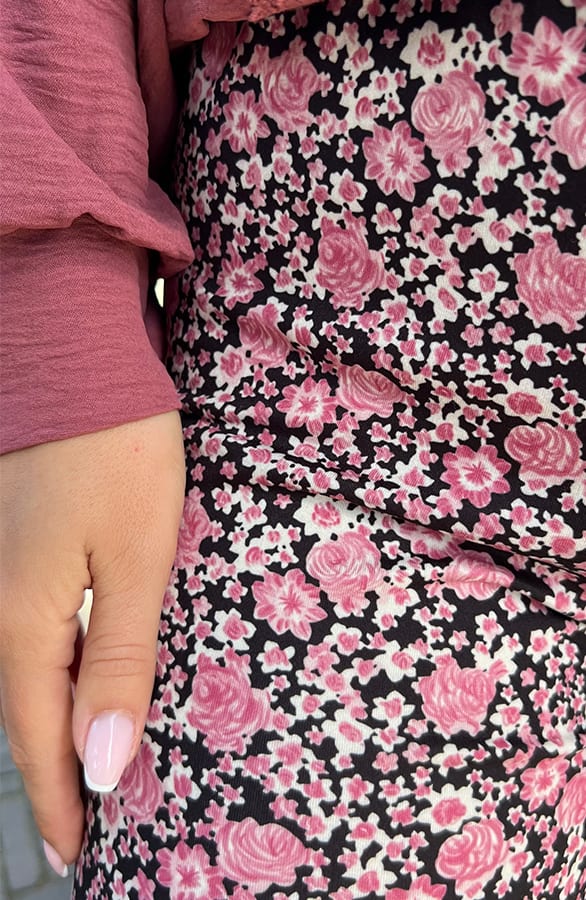 Janine Flared Broek Bloemen Dust Pink – shoparchief — foto 4