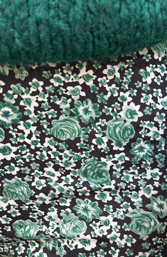 Janine Flared Broek Bloemen Mint – shoparchief — foto 3