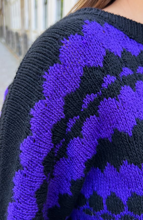 Knitted Trui Mirelle Donker Paars – shoparchief — foto 5