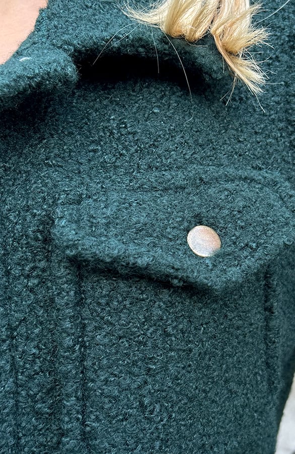 Knopen Boucle Gilet Marieke Smaragd – shoparchief — foto 6