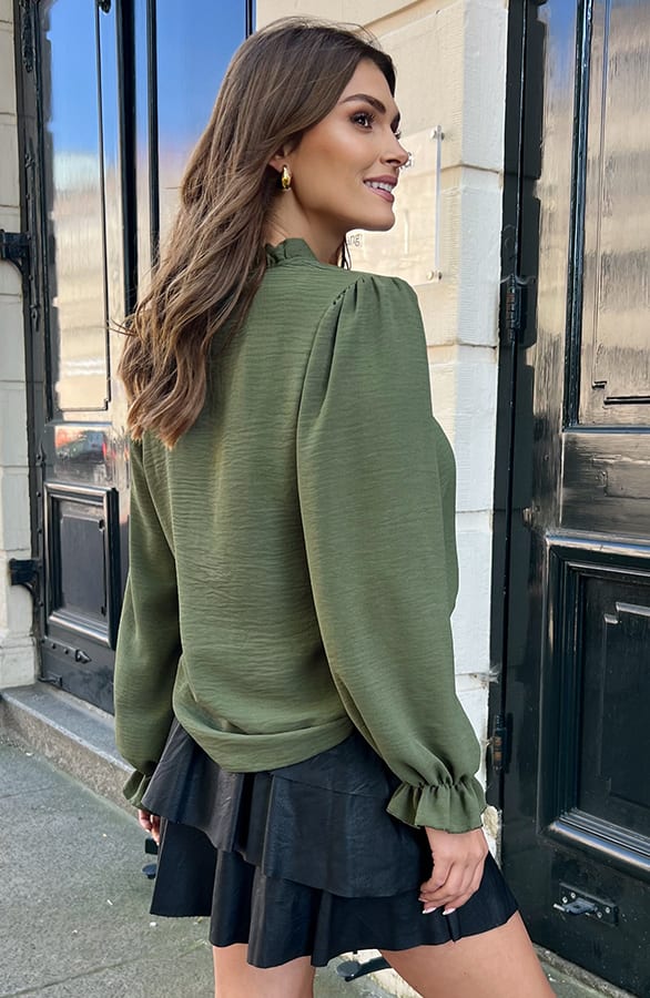 Lace Blouse Viora Army – shoparchief — foto 3