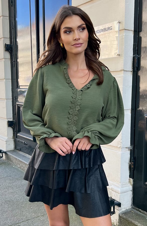 Lace Blouse Viora Army – shoparchief — foto 2