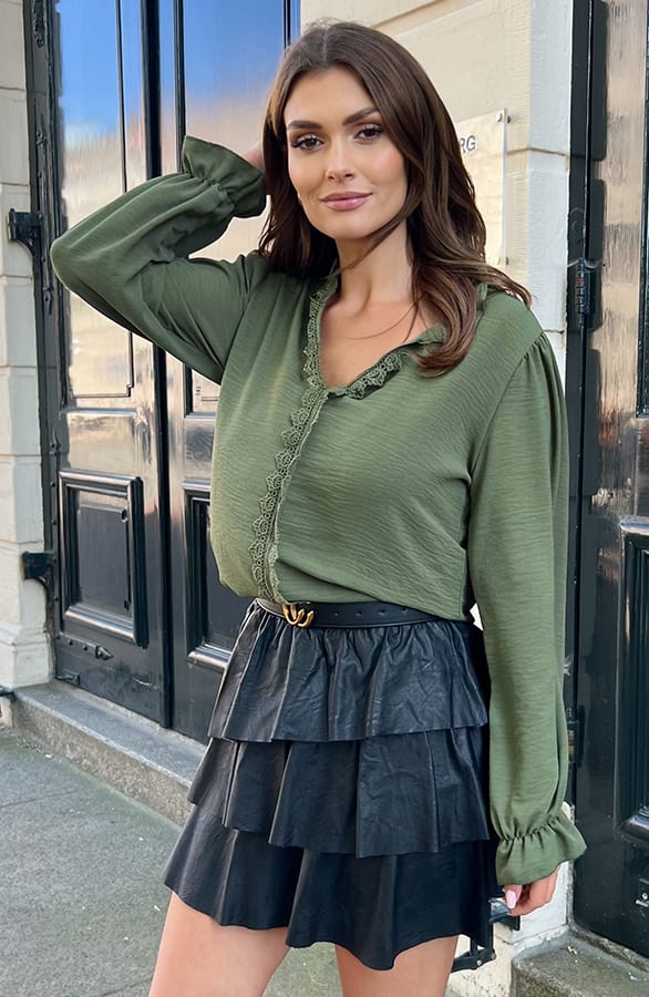 Lace Blouse Viora Army – shoparchief — foto 5