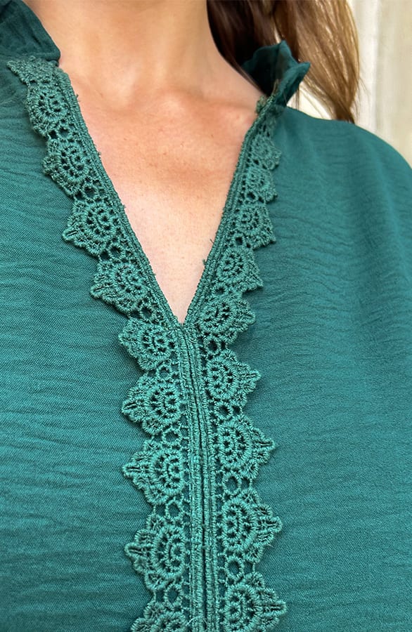 Lace Blouse Viora Emerald – shoparchief — foto 5