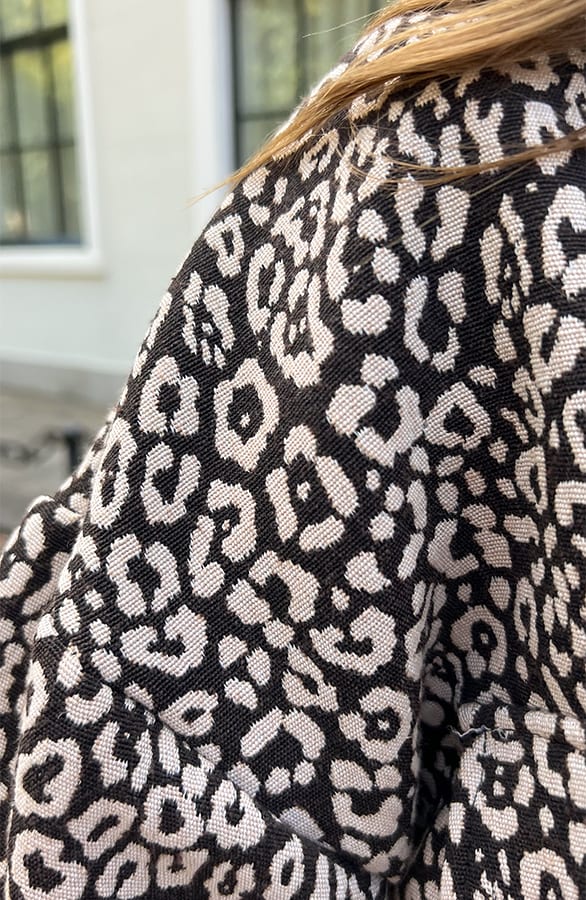 Leopard Bomber Flore Zwart – jassen — foto 6
