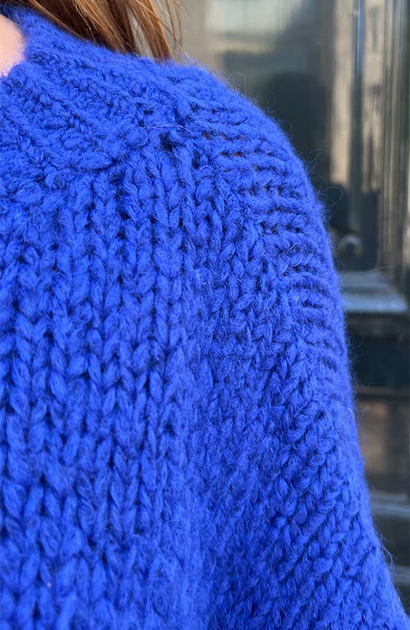 Oversized Knitted Trui Carli Kobalt – shoparchief — foto 6