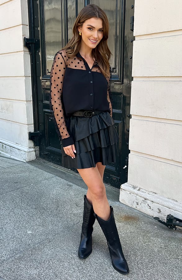 Polkadot Blouse Nola Black 2.0 – shoparchief — foto 5