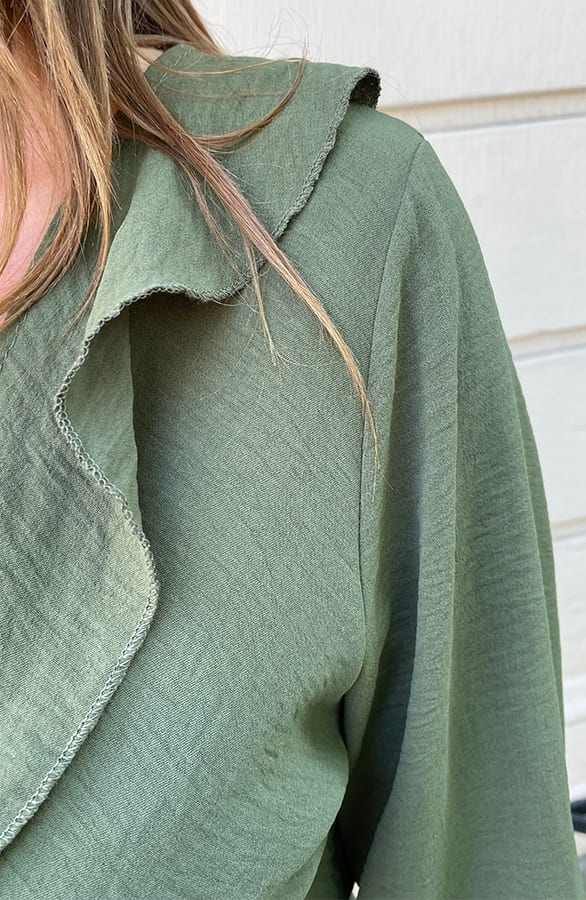 Ruches Jurk Roselynn Army – shoparchief — foto 5