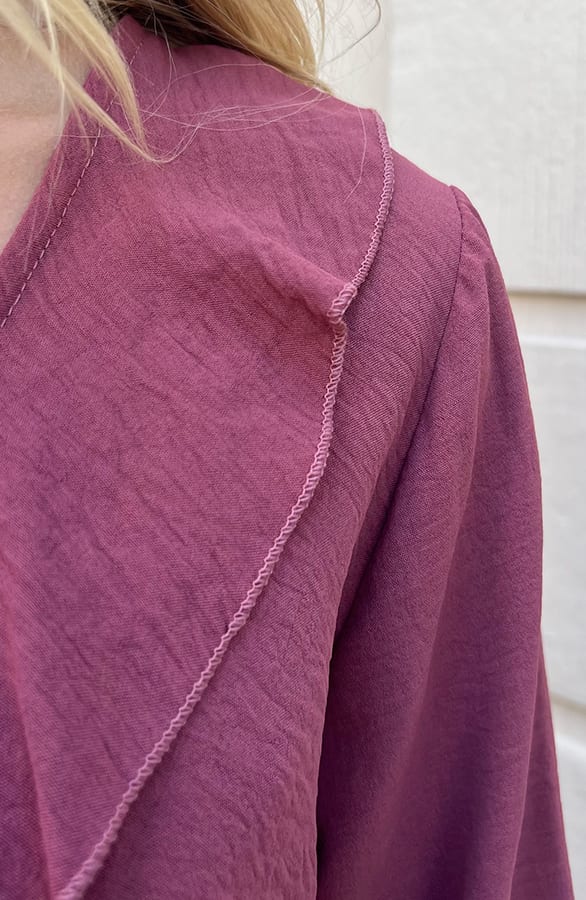 Ruches Jurk Roselynn Dust Roze – shoparchief — foto 7