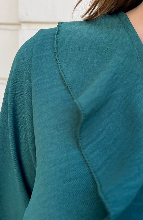 Ruches Jurk Roselynn Emerald – shoparchief — foto 5