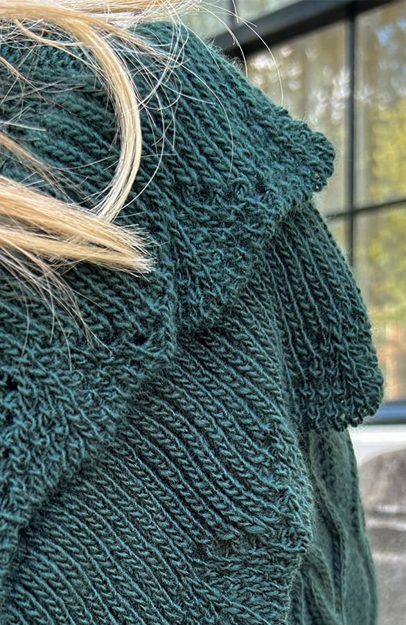 Ruffle Kabel Trui Nyka Emerald – shoparchief — foto 4