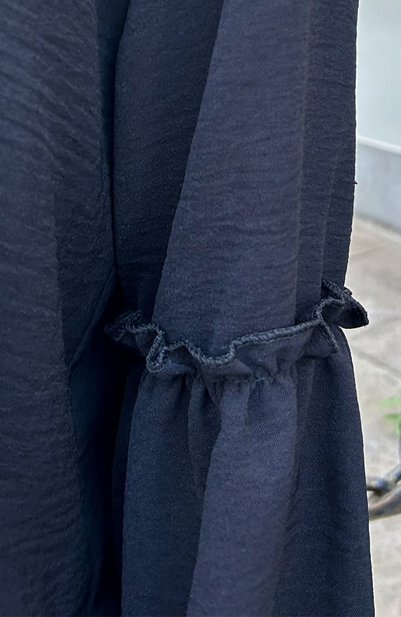 Ruffle Mouwen Blouse Dee Zwart – shoparchief — foto 6