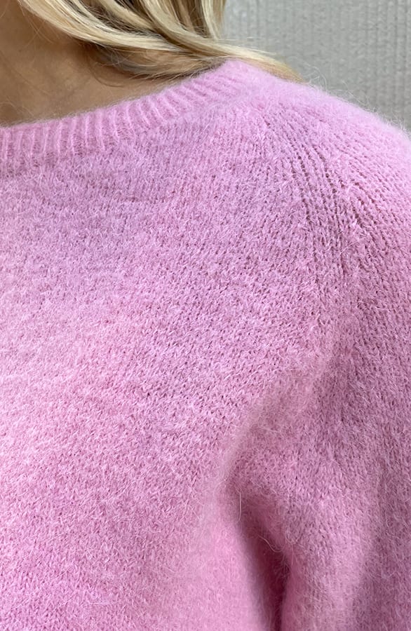 Soft Sweater Korte Mouw Evi Roze – shoparchief — foto 4