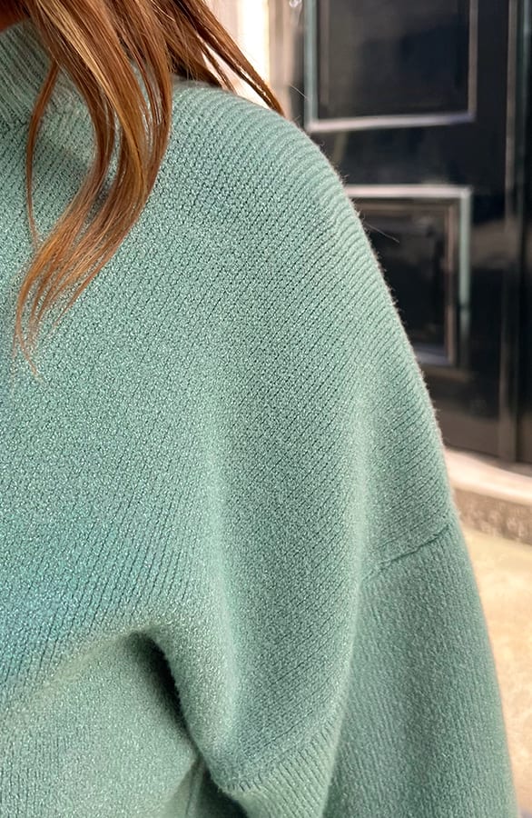 Zachte Trui Wijde Mouw Baylee Mint – shoparchief — foto 4